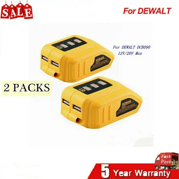 

Amityke USB Converter Charger For DEWALT 12V 14.4V 18V 20V Li-ion Battery Converter DCB090 Device Charging Adapter Power Supply