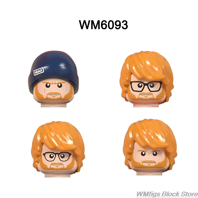 Celebrity Serie Character Singer Cowboy Michael Godfather Building Block Toy Doctor Who Marilyn DJ Figure Head Fitting Children