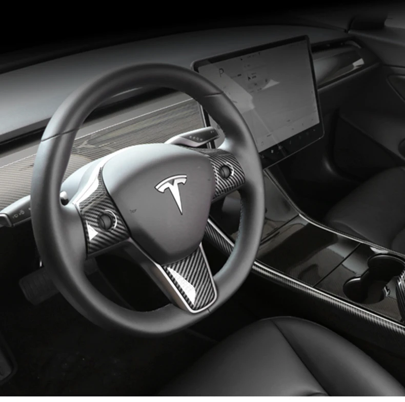 特斯拉model 3方向盘贴片9