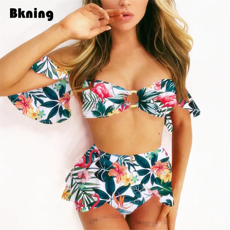 3 piece bikini set with skirt