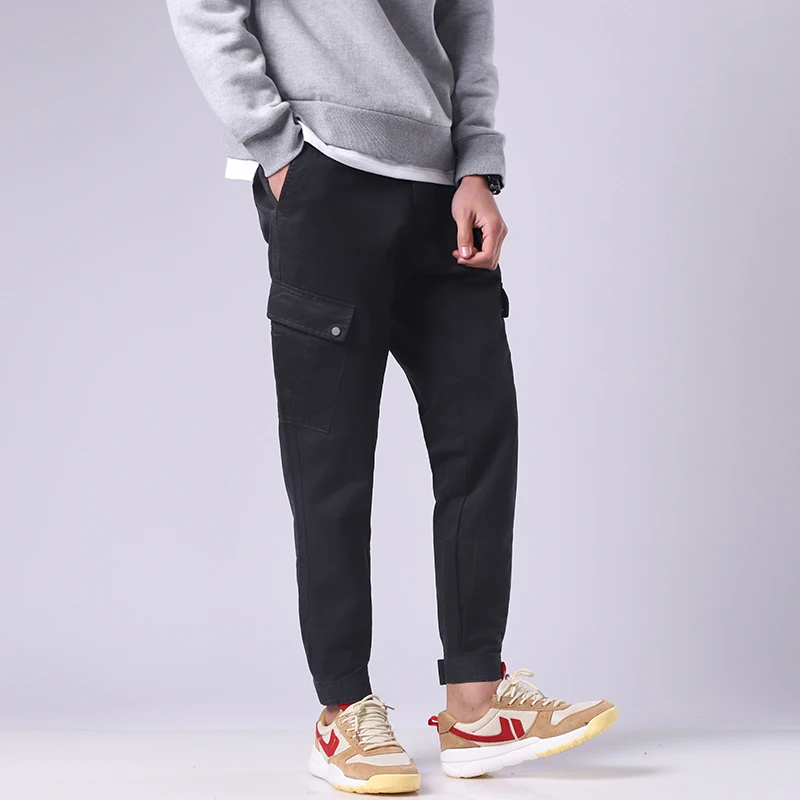 Men Pants Cotton Slim Fit Fashion Loose Elasticity Men New Casual Pants Men Trousers Brand Mens Clothing Hip hop Joggers Pants