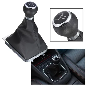 

5 Speed Manual Gear Shift Knob Stick Gaiter Boot Cover for VW PASSAT B6 2005-2011 B7 2011-on CC 2009-on