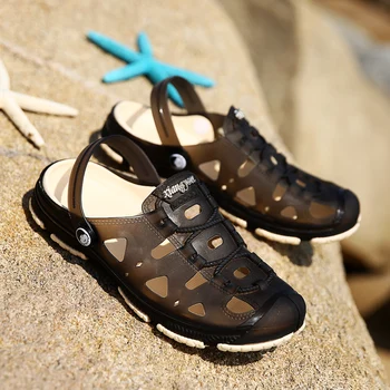 

Men 2020 Shoes Summer Slippers Fashion Outdoor Breathable Casual Couple Beach Sandal Flip Flops Shoes Beach Slippers D011