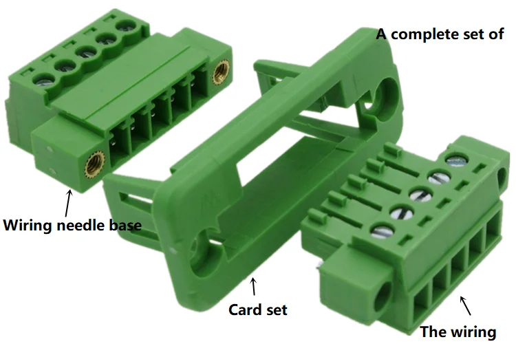 

15EDGWC 3.81mm Wall-through weld-free butt plug type terminal with flange pair insert 2EDGWC