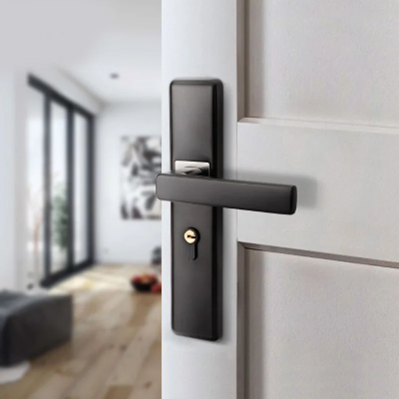 

Aluminum Alloy Door Locks Continental Minimalist Bedroom Mute Cylinder Security Door Lock Interior TN99