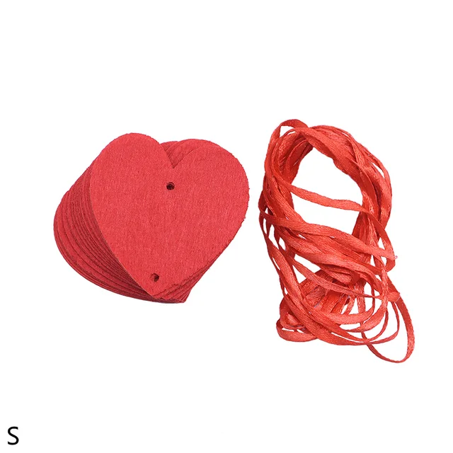 5set(100pcs heart) Wedding Decorations Red Heart Banner Garland DIY Non-woven Love Curtain Wedding Christmas Party Decor Supplie 5set 5x5cm