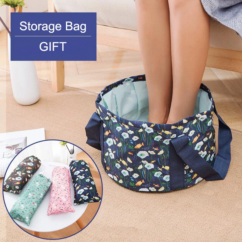 Portable Foldable Basin Travel Camping Washbasin Folding Footbath Outdoor Fishing Bucket Wash Clothes Basket