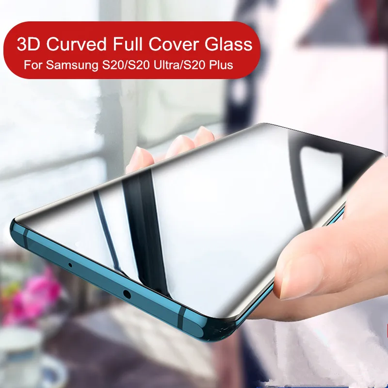 Стекло для Samsung S20 ультра закаленное стекло 3D изогнутое полное покрытие Защита