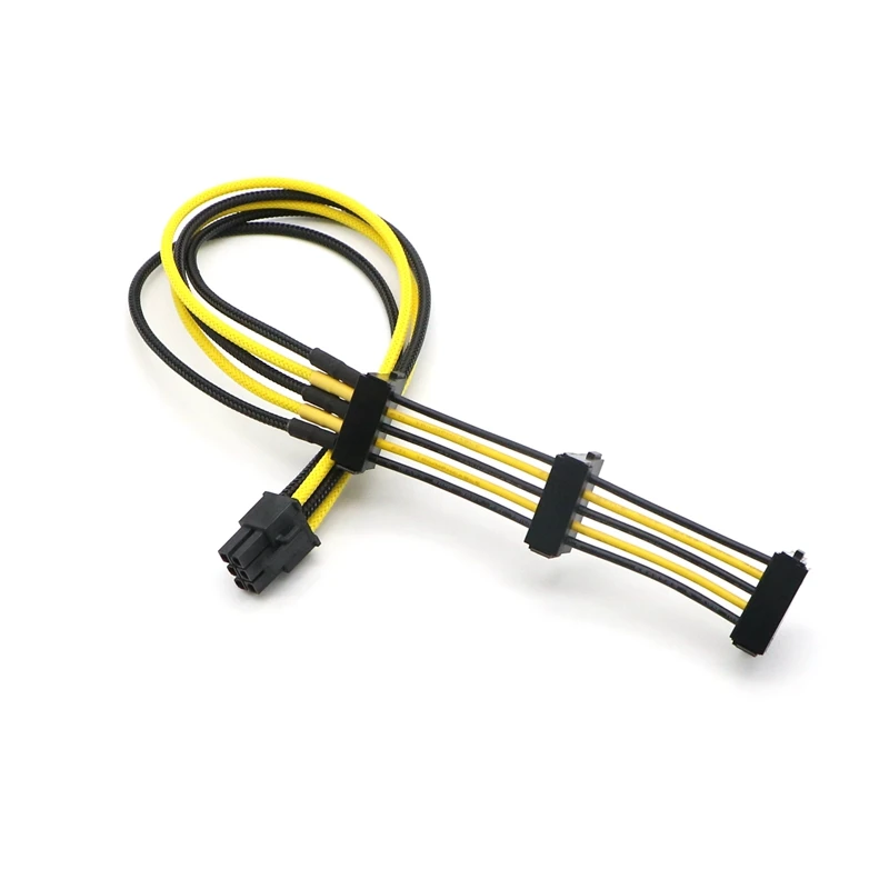 Singlen с рукавом 6Pin на 3x SATA 15Pin модульный блок питания для Seasonic PSU.|Компьютерные