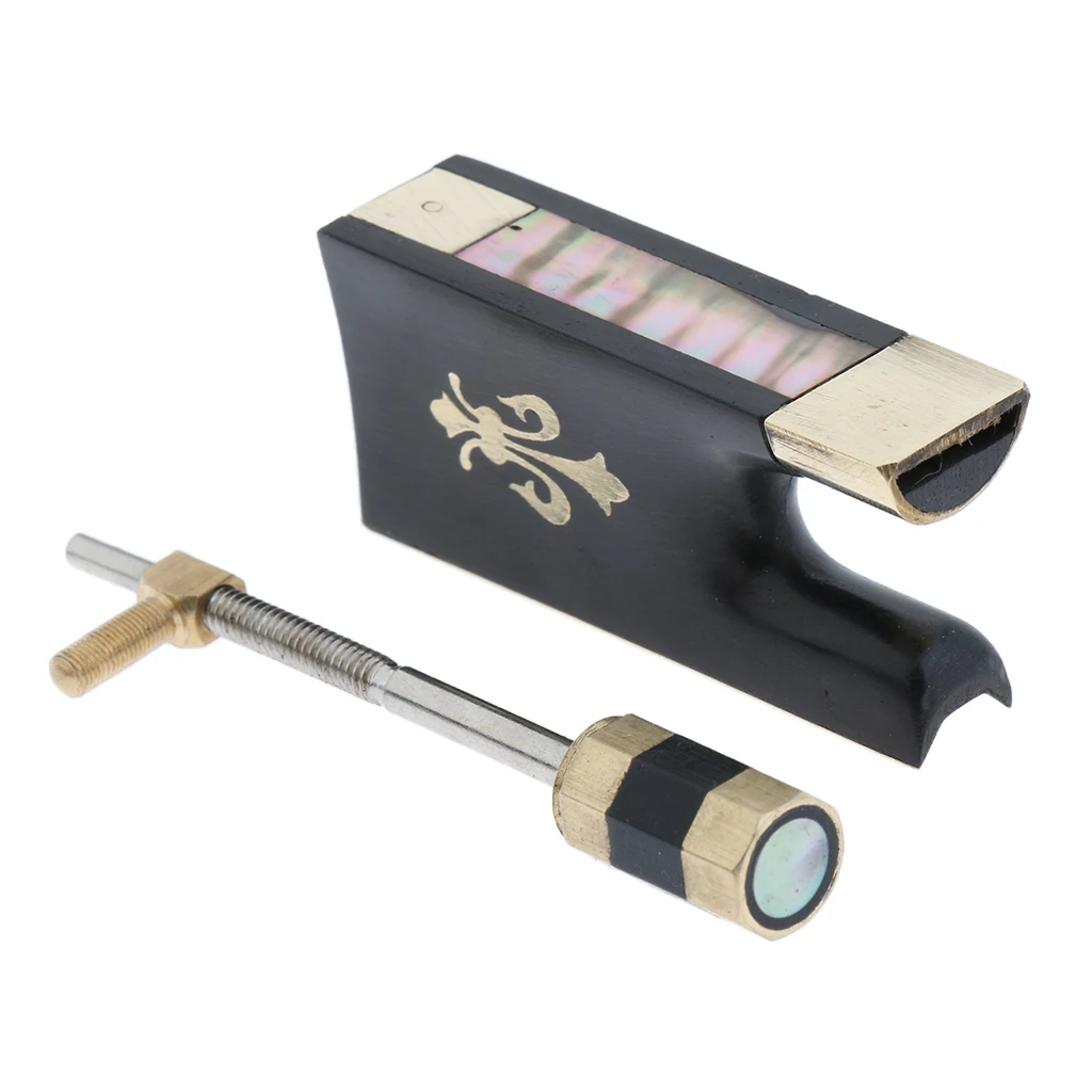 3/4& 4/4 скрипка Ebony Лягушка лук, Скрипка скрипка запчасти аксессуары, с винтом для детей