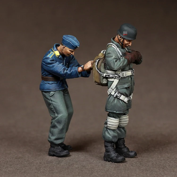 1/35 Fallschirmjagers at the airfield Resin Model Soldier GK WWII military theme Unassembled and unpainted kit | Игрушки и хобби