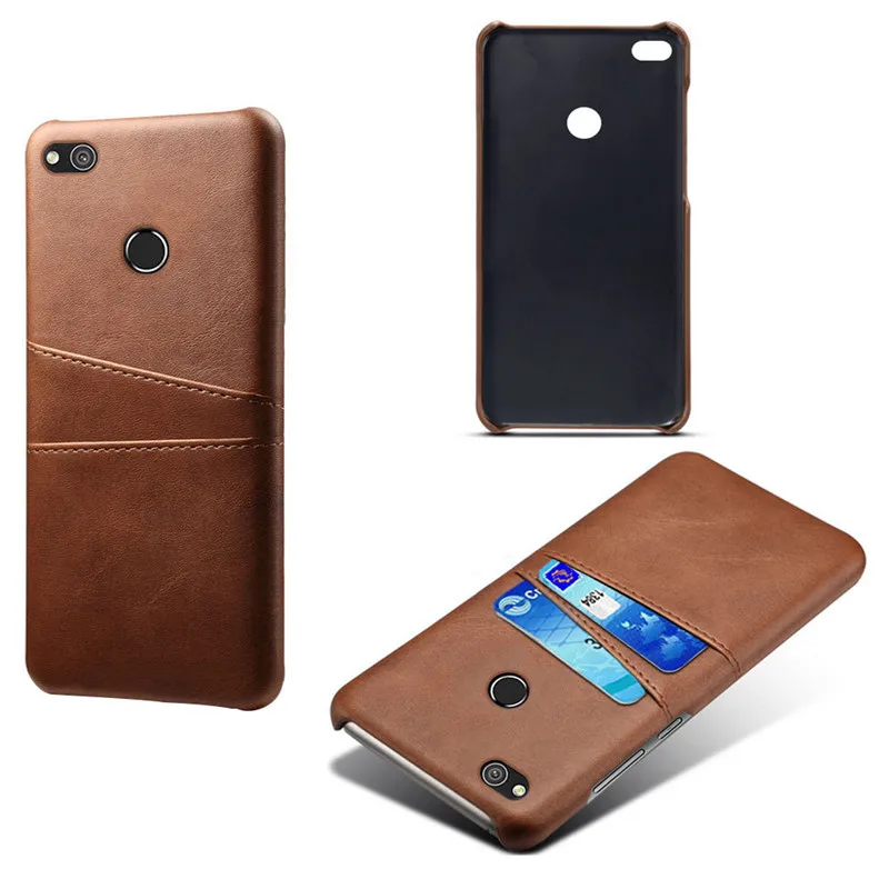 Brown BONVAN Роскошный кожаный чехол для Xiaomi Mi A1 A2 A3 Жесткий Чехол для Xiaomi Mi Mix 2s 3 Max 3 Ретро Держатель для карт Couqe Capa - Цвет: Brown