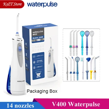 

Waterpulse V400 oral irrigator portable usb charge water dental flosser rechargeable 240ml power dental hygiene water flosser