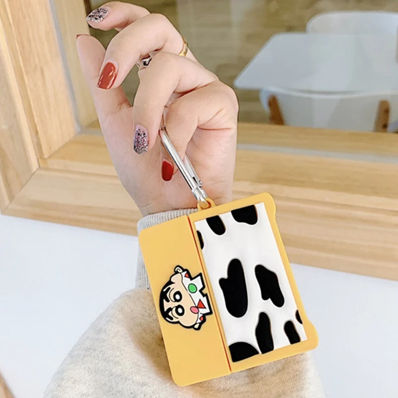 3D чехлы для наушников с милым мультяшным рисунком Crayon Shinchan для Apple Airpods Pro 1/2, милые силиконовые защитные чехлы для наушников, аксессуары