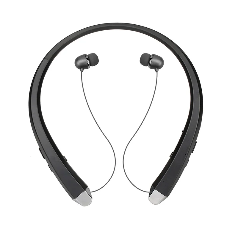 black Беспроводная гарнитура HBS910 bluetooth гарнитура воротник портативный спортивный Стерео мода шеи подвесной концертный опыт - Цвет: black