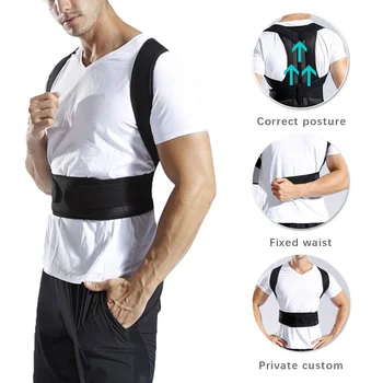

Posture Corrector Back Posture Brace Clavicle Support Stop Slouching and Hunching Adjustable Back Trainer Unisex Men and Women