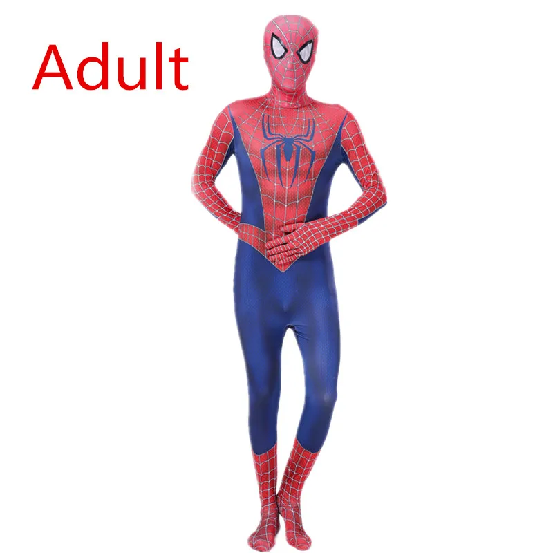 Adult costume 1 С «человеком-пауком» далеко от дома Питер паркеры Косплэй костюм зентай, костюм «Человек-паук» костюм супергероя боди костюм комбинезоны костюм для Хэллоуина - Цвет: Adult costume 1