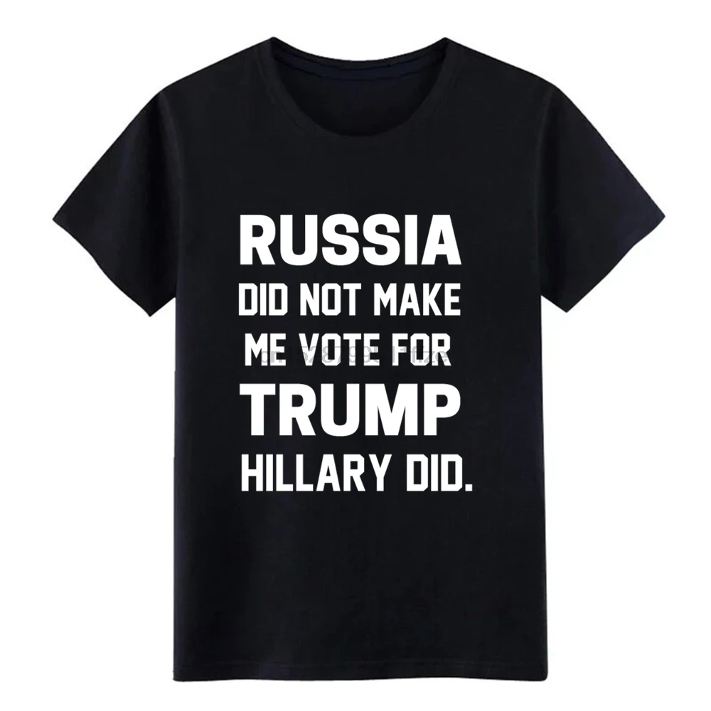 Русская футболка с надписью did t make me vote for trump рисунком хлопковая S-XXXL Однотонная