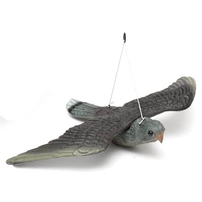 Очень реалистичные пластиковые приманки для охоты на голубя с палкой для охоты и украшения сада во дворе - Цвет: Fly Bird