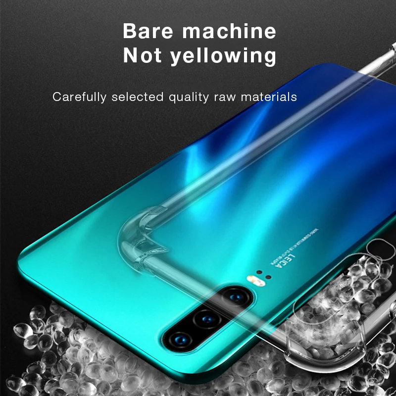 Прозрачный противоударный чехол для телефона Huawei P30 P20 PRO Lite прозрачный защитный