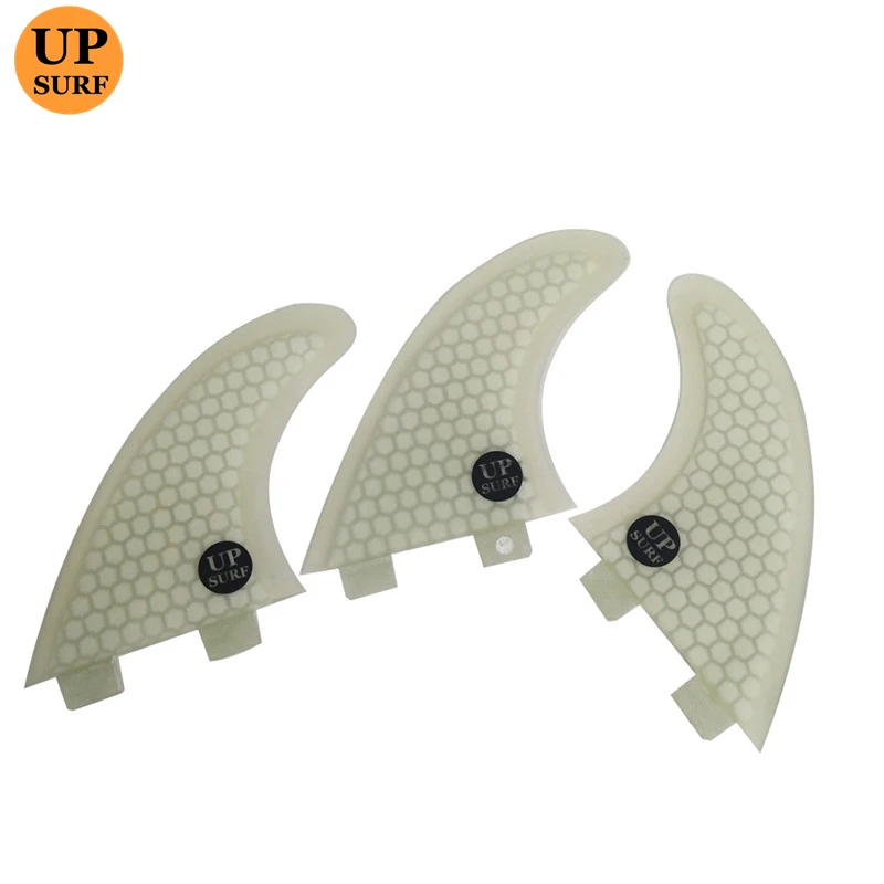 UPSURF FCS Fins Double Tabs Fins L Honeycomb Fibre Surfboard Fin 3 PCS Per Set Quilhas pranchas de Upsurf Water Sport