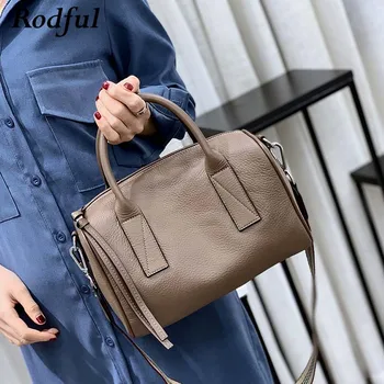 

Cow real leather bag handbags women's genuine leather crossbody shoulder bag women small pillow cross body bags lady green black