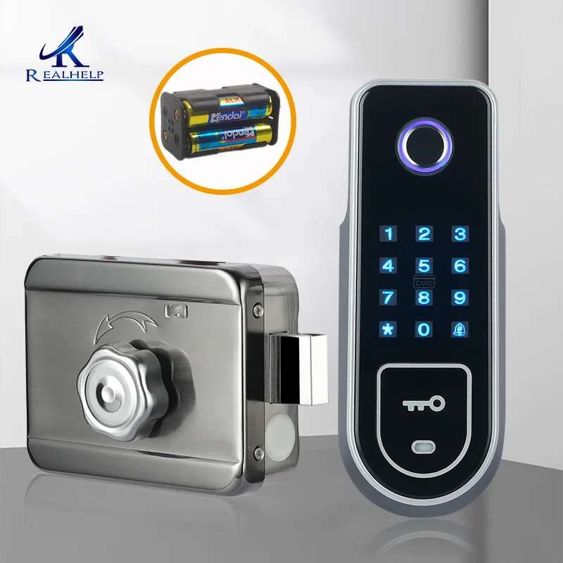 

Wireless and Biometric Locks apartment fingerprint lock Easy install Smart Door Lock AA Battery lock