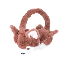 Кавайные меховые наушники с животными, новинка, теплые наушники для ушей с собачьими ушками, зимние аксессуары для женщин, плюшевые Мультяшные хаски