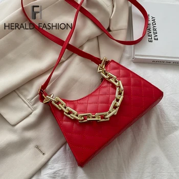 

Fashion Plaid Baguette Shape bags MINI PU Leather Shoulder Crossbody Bags For Women Design Luxury Hand Bag Female Travel