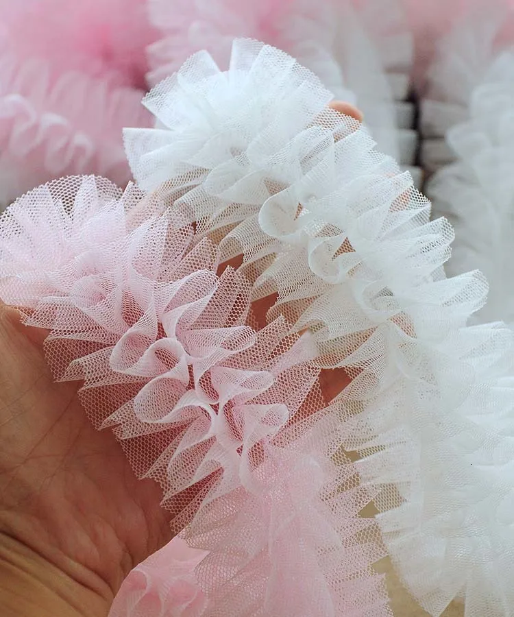 Fashion Multi-layer Mesh Lace Fabric DIY Ladies Children's Clothes Neckline Cuff Swing Side Dress Wedding Headwear Accessories