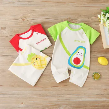 

Malapina Newborn Baby Boy Girls Summer Romper Clothes Fruit Shorts Jumpsuit Overalls Infant Cotton Outfit Toddler Costume