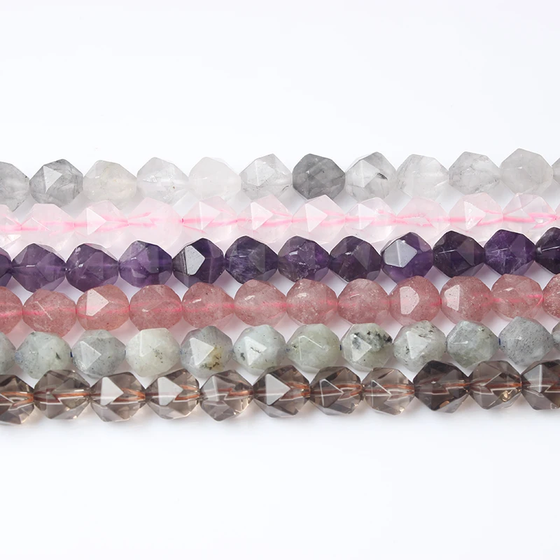 LanLi 6/8 мм натуральные ювелирные изделия золотые блестящие песочные камни