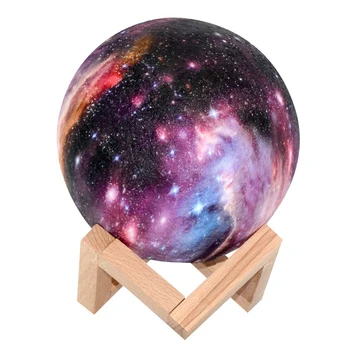 

Touch Control Dimmable Led Night Light Moon PVC USB Charging 3D Home Decoration Gift