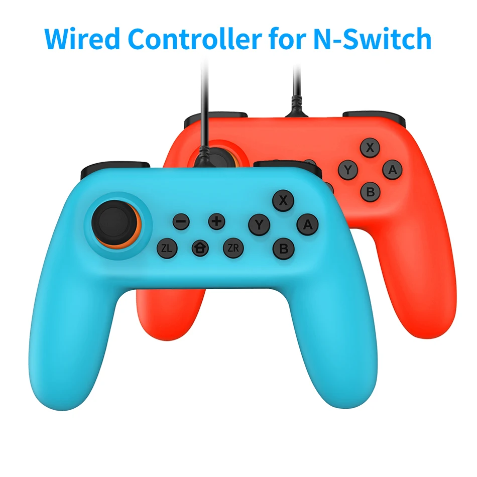 OIVO Wired Controllers for Nintendo Switch Gamepad Bule and Red Joypad Vibration Console Joystick PC Game | Электроника
