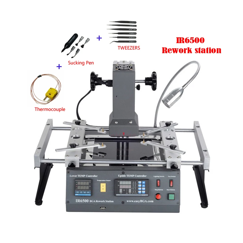US $658.80 Infrared ACHI IR6500 BGA Rework Station For Motherboard Chip PCB Refurbished Repair