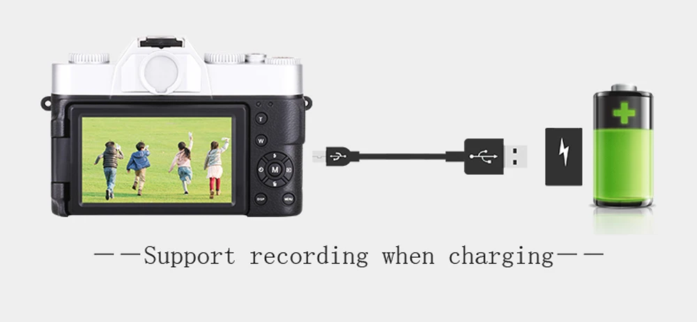 Appareil photo numérique professionnel KOMERY 3.0 pouces écran LCD 4K caméra vidéo 16X Zoom numérique HD sortie prise en charge WiFi Selfie Cam