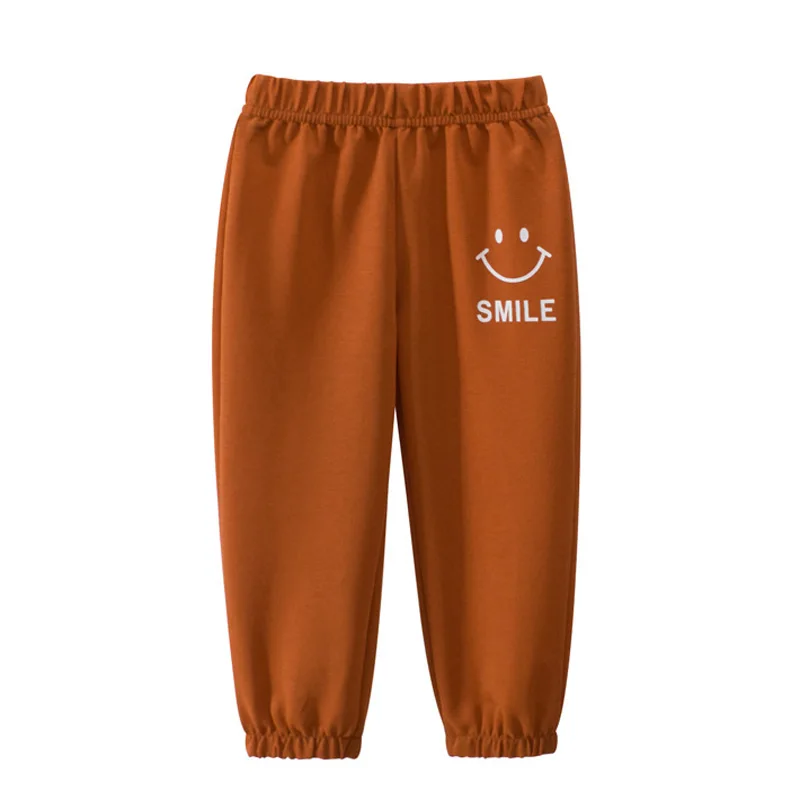 LS5955-dark orange Новые стильные спортивные штаны длинные штаны-шаровары в полоску для мальчиков и девочек возрастом от 3 до 10 лет штаны для малышей спортивные штаны - Цвет: LS5955-dark orange