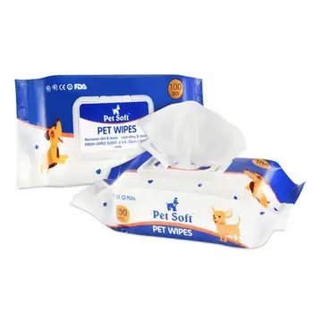 

100PCS Pet Cat Eye Wet Wipes Cats Cleaning wipes Dedicated Wet Tissue Napkin Dog Hygienic Towelette Pets Eye Supplies New