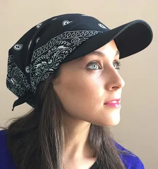 

Hot Sale 2020 Women India Muslim Retro Floral Cotton Towel Cap Brim Turban Baseball Hat Wrap Summer Sun Hats For Women Straw