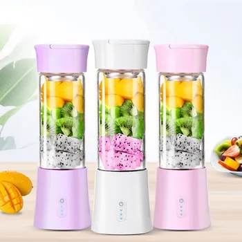 

Portable Juicer 380ml Electric USB Rechargeable Blender Fruit Mixers Juicers Food Milkshake Multifunction Juice Maker Machine