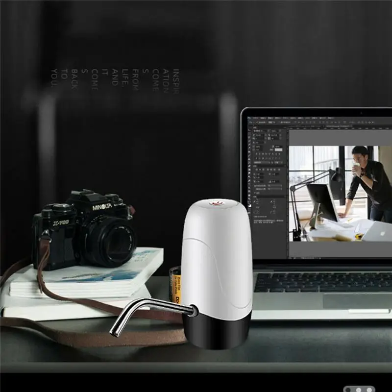 Бутылка для воды насос зарядка через usb автоматический насос для питьевой воды Портативный Электрический диспенсер для воды бутылка для воды переключатель
