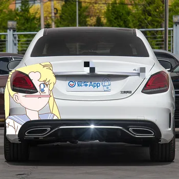 

Car diffuse stickers stickers Sailor Moon rear stickers cute creative stickers on both sides of the body rear window stickers