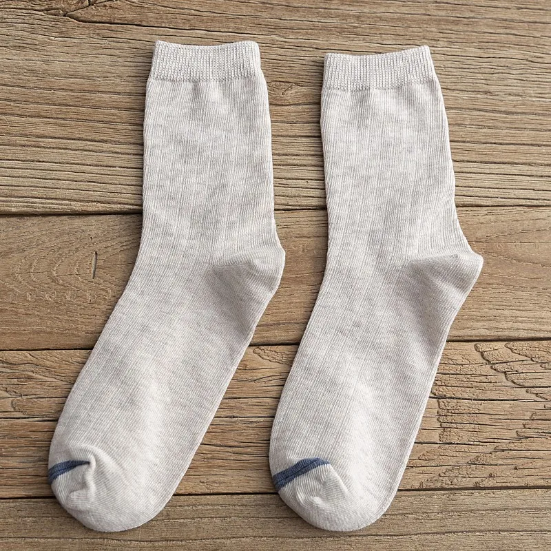 4 pair rice white 4 пара/лот осенне-зимние Хлопковые женские рождественские носки Модные дышащие носки для пар удобные повседневные носки для девочек 1012 - Цвет: 4 pair rice white