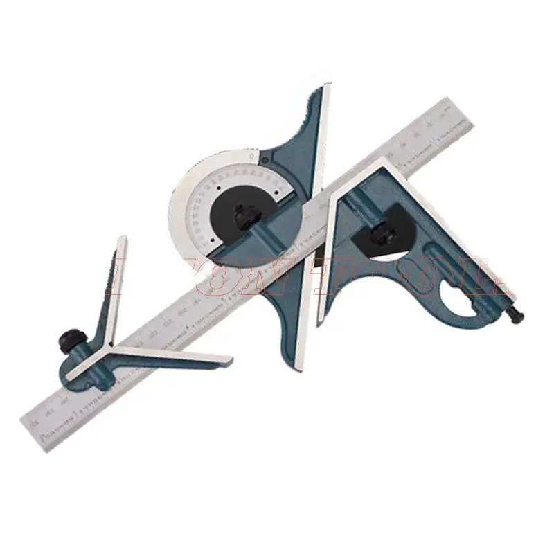 0-180 degree Universal level protractor Combination Square set esquadro Right Angle Combination Square Protractor Ruler Set