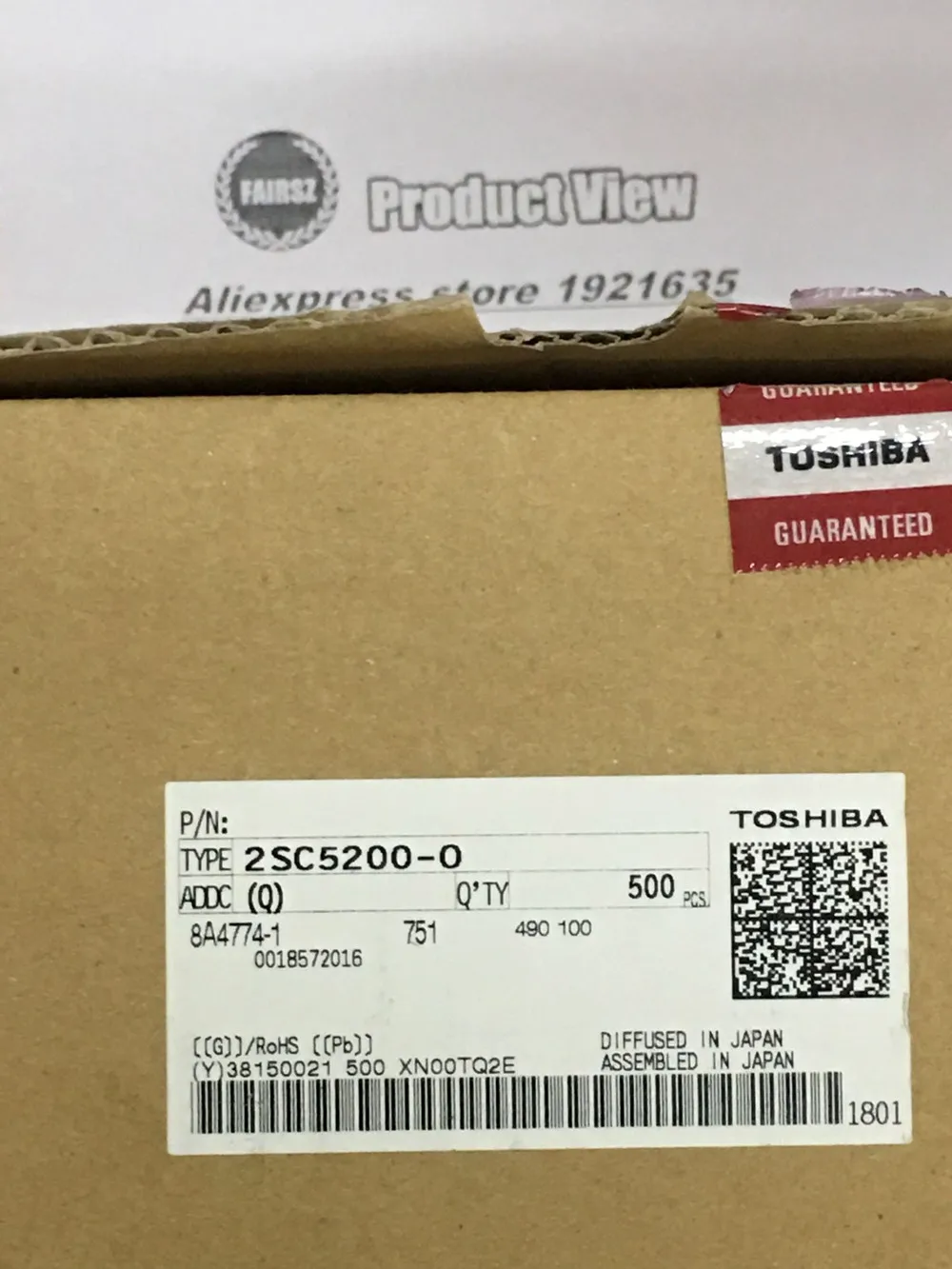 Япония TOS 2SA1943 2SC5200 20 пар/лот A1943 C5200 аудио усилитель мощности приложения кремниевый транзистор