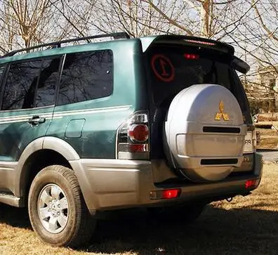 Высокое качество ABS черного белого цвета заднего крыла Спойлер для Pajero V73 V93 V97 - Цвет: Army green and light