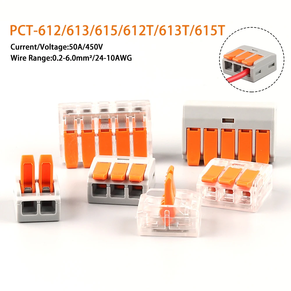

Quick Cable Wire Connector universal compact Connector household wiring connector 6mm² Conductor terminal Block