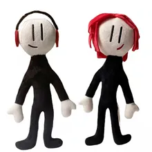 Henry Stickmin – poupée en peluche pour enfants, jouet mignon pour filles et garçons, Animal en peluche doux, cadeau d'anniversaire heureux, cadeaux de noël de 4 à 6 ans