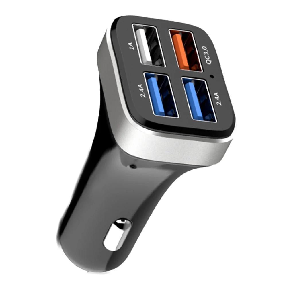 Автомобильное зарядное устройство быстрая зарядка 4 usb порта адаптер для