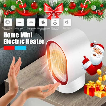 

400W 220V Portable Electric Mini Fan Space Heater Winter Warm Home Office Desk Air Conditioner Heating For Baby Shower